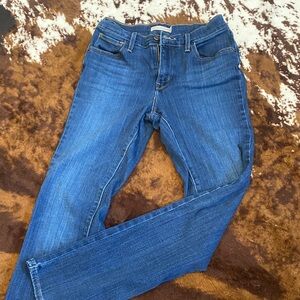 Signature by Levi Strauss Women's Straight Leg Blue Jeans